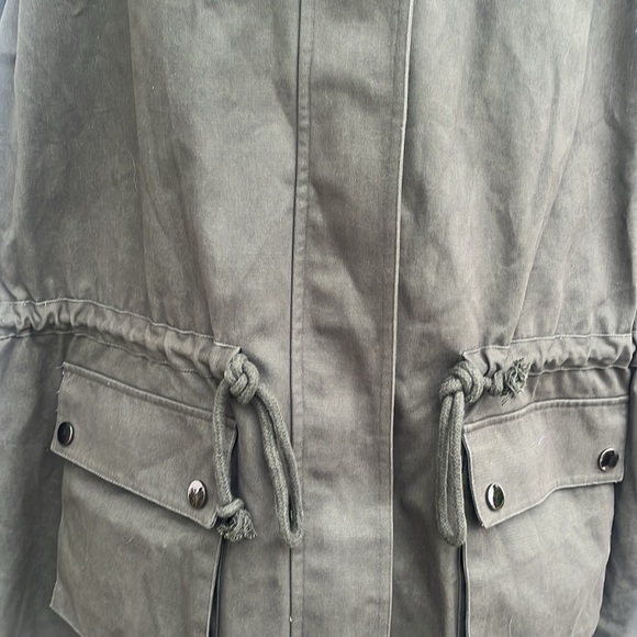 ModCloth Army Green Escape Into Nature Full Zip Utility Jacket 4XL - Picture 14 of 16